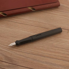 1Pc Plastica Opaca Nera 860 Penna Stilografica EF Pennino Verde Satinato Cancell Penna stilografica price