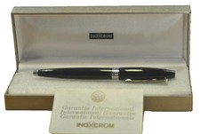 Inoxcrom NAUTILUS Black Lacquer&CT (Chrome Trims) Made in Spain Fountain pen NOS Penna stilografica price