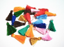 10pz misti nappe con anello per collana orecchini, portachiavi, bijoux 26x6mm Anello bijoux price