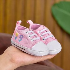 Scarpine Primi Passi ROSA taglia 6/12 mesi con Fiorellini Scarpe primi passi unisex bambino price