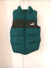 Gilet puffer PUMA verde cacciatore taglia 4T full zip Gilet bebè price