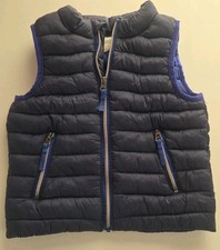 Gymboree Gilet imbottito bambino tinta unita blu morbido 100% poliestere zip blu navy 6-12 mo Gilet bebè price