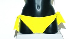 SLIP FIOCCO Donna 46 Laccio Regolabile Costume Bagno Mare GIALLO Nuovo Ragazza Abbigliamento mare ragazza price