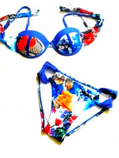 costume donna 2 pezzi taglia 40 con coppe mare estate ragazza con cartellino Abbigliamento mare ragazza price