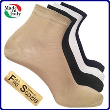 x3 Calze da Uomo Donna Corte in Filo di Scozia Estive Calzini Caviglia di Cotone Calze uomo price