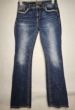 Jeans Grace In LA taglia 31 donna bootcut blu vestibilità facile impreziosito Y2K Jeans donna price