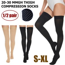 Calze lunghe 20-30 mmHG sopra il ginocchio coscia calze calze collant collant US Calze al ginocchio e collant price