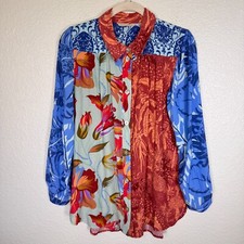 Top donna morbido perimetro piccolo mix floreale Hermosa blusa boho arte da indossare Tunica modest fashion price