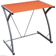 SCRIVANIA PC VETRO TEMPERATO DESIGN Z TAVOLO STUDIO UFFICIO STRUTTURA FERRO Scrivania per bambini price
