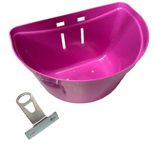 Cestino Bici Bimba Anteriore 24x16 Colore Ciclamino con staffa Cestini price