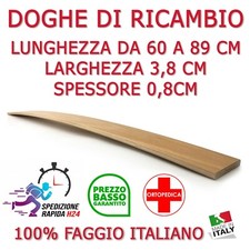 DOGA DOGHE DI RICAMBIO PER RETI -LETTI IN LEGNO-TUTTE LE MISURE-LARGHEZZA 3,8 CM Base letto price