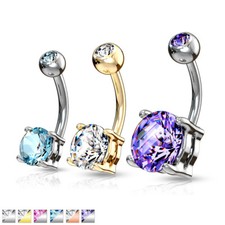 Piercing Banana Ombelicale In Acciaio Chirurgico E Doppio Ossido Di Zirconio Piercing in oro e argento price