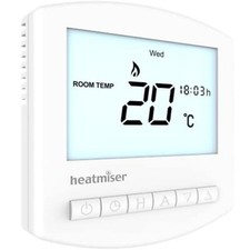 Heatmiser Slimline RF Termostato Wireless Centrale - Riscaldamento Acqua a Pavimento Termosifonlar price