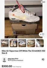 AA3831-100 Nuove OFF Bianco x Nike Air VaporMax Bianco Scarpe Uomo Scarpe casual uomo price