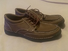 Izod Franklin Size 9M Mens Dark Tan Shoes Memory Foam Scarpe casual uomo price