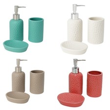 Set da bagno 3 pezzi in in ceramica accessori bagno moderno portasapone Set accessori bagno price
