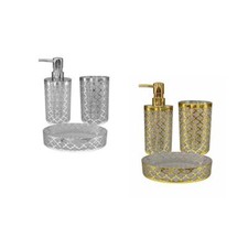 Set Accessori Bagno stile barocco Dispenser portaspazzolino portasapone Set accessori bagno price