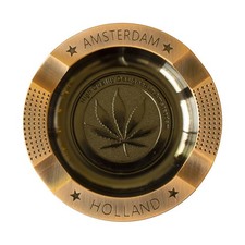 Posacenere FOGLIA AMSTERDAM metallo 4 spazi cavi per appoggio portacenere BRONZO Portacenere price