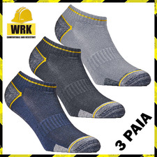 3 Calze da Lavoro Uomo Donna Corte Estive Rinforzate Calzini Fantasmini Cotone Calze corte price