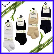 3 Paia Calzini Fantasmini Uomo Donna in BAMBOO Calze Corte Estive Caviglia Bambù Calze corte price
