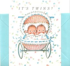 Twins Twin Baby Boys Boy Babies Annunci di Carlton Cards - Set di 8 Set nascita bebè price