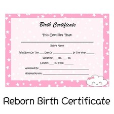 Certificato di nascita Reborn Baby! Set nascita bebè price