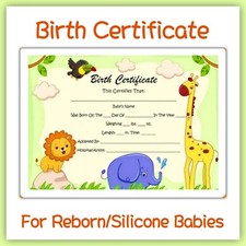 Certificato di nascita Reborn Baby! Set nascita bebè price