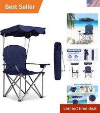 Comoda Sedia a Baldacchino Pieghevole per Relax da Esterno - Capacità 300 libbre Sedia standard price