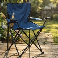 Sedia da Campeggio Leggera Pieghevole con Braccioli - Ideale per Attività Estive Sedia standard price