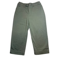 Pantalone donna St Johns Bay taglia 4 verde oliva cotone elasticizzato Capri cropped twill Pantaloni capri donna price
