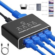Switch Ethernet da 1 a 4 1000Mbps Hub 4 Porte Sdoppiatore LAN con Cavo di Alimentazione USB Hub & Switch price