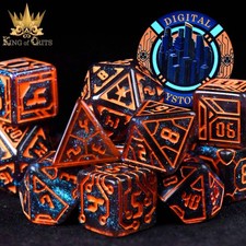 Digital Dystopia - RPG 11 Die Set - DND DICE - Da Tavolo - Giochi di Ruolo Dijital Oyunlar price