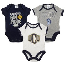 NCAA University of Central Oklahoma Bronchos Set Body Neonato 3 Pezzi, 6-9M Set body bebè price