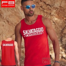 Canottiera Canotta Salvataggio SOS Lifeguard Bagnino Mare Piscina Spiaggia Safe Abbigliamento mare uomo price