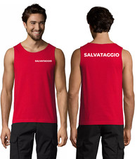 Salvataggio Bagnino Salvamento Lifeguard Canotta Canottiera Lido Mare Abbigliamento mare uomo price