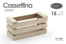 CASSETTA PORTA OGGETTI LEGNO NATURALE CONTENITORE ORGANIZER 15*6*7 CM Scatola portaoggetti price