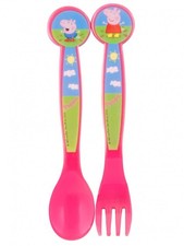 Posate Pappa Peppa Pig e George - Forchetta e Cucchiaio per Bambini Cucchiaio pappa price