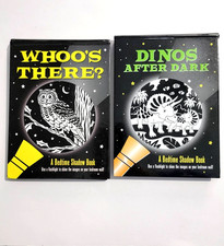 Dinos after Dark And Whoo's There Shadow Books (2020, Spiral) Creates Shadows! Spiralli Defter price