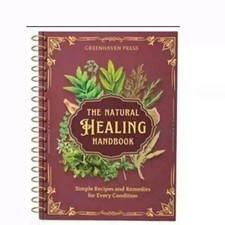 The Natural Healing Handbook, Spiral-Bound Guide for Herbal Remedies and Natural Spiralli Defter price
