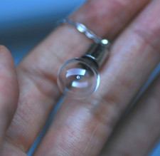 💎DESIDERIO IN BOTTIGLIA – COLLANA CON DIAMANTE VERO LAB IN BOCCETTA DI VETRO✨ Collana con diamante price