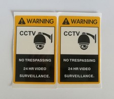 2PCS Etichetta adesiva CCTV di avvertimento per casa negozio azienda factroy telecamera sicurezza Telecamera di Sicurezzas price