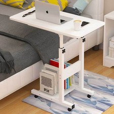 Tavolo Scrivania Porta Pc Computer Regolabile Tavolino Letto Divano Ruote Bianco Scrivania price
