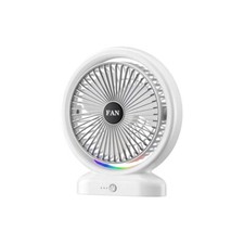 Ventilatore da tavolo scrivania portatile orientabile ricaricabile usb luce rgb Scrivania price