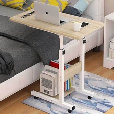 Tavolo Scrivania Porta Pc Computer Regolabile Tavolino Letto Divano Ruote Beige Scrivania price