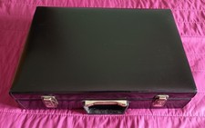 Valigetta 24 ore vintage in pelle nera Valigetta Unisex price