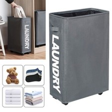 Cesto portabiancheria 45L arrotolabile sottile su ruote pieghevole impermeabile cesto Laundry Basket price