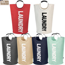 Cesto Portabiancheria Pieghevole 82L Tessuto Cesto Portabiancheria Pieghevole Sacchetto Lavaggio Laundry Basket price