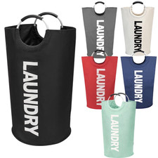 Cesto Portabiancheria Pieghevole 82L Tessuto Cesto Portabiancheria Pieghevole Sacchetto Lavaggio Laundry Basket price