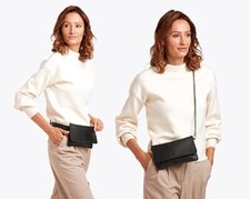 BORSINA POCHETTE NERA MARSUPIO + TRACOLLA + CINTURA piccola borsa mini borsetta Borsa Cintura Donna price