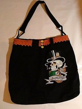 Borsa jeans nero ricami tasche cintura di pizzo Borsa Cintura Donna price